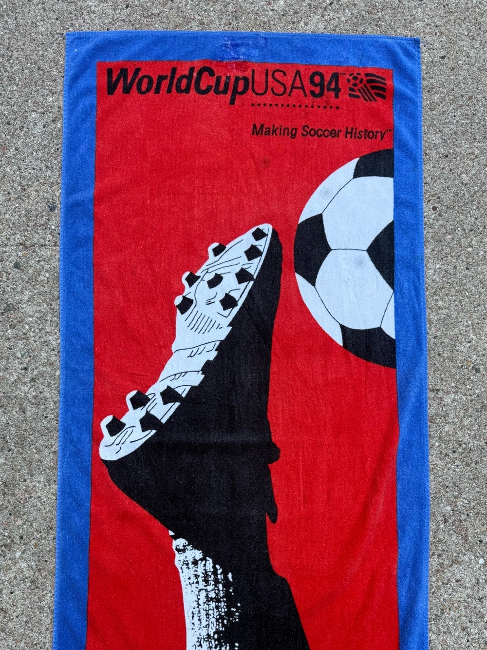 Rare World Cup USA 94 Soccer Towel